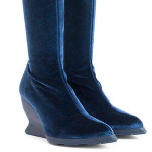 NEW Fluevog IshShoes Chatterbox Knee-High Velvet Boots